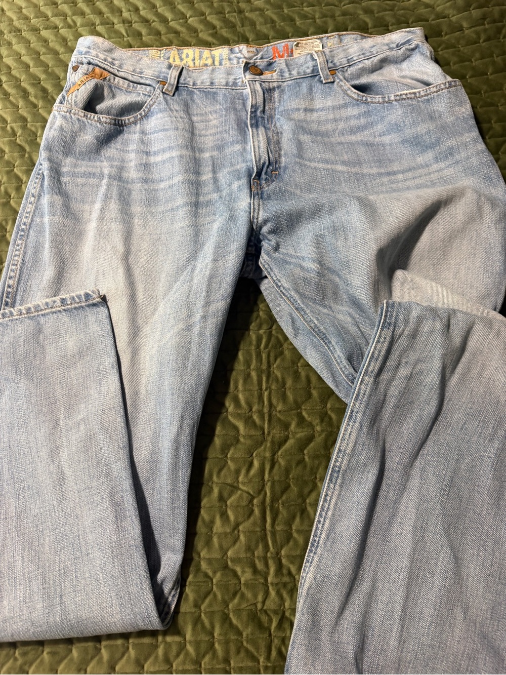 Ariat M3 Loose Fit Straight Leg Denim Jeans Size 38 x 32